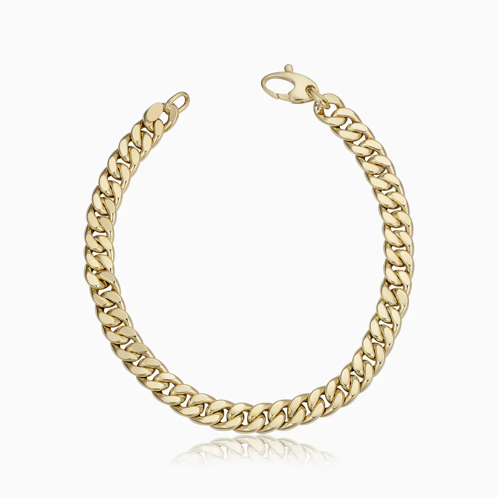 Cadence Cuban Bracelet | Gold 16k - Image 4