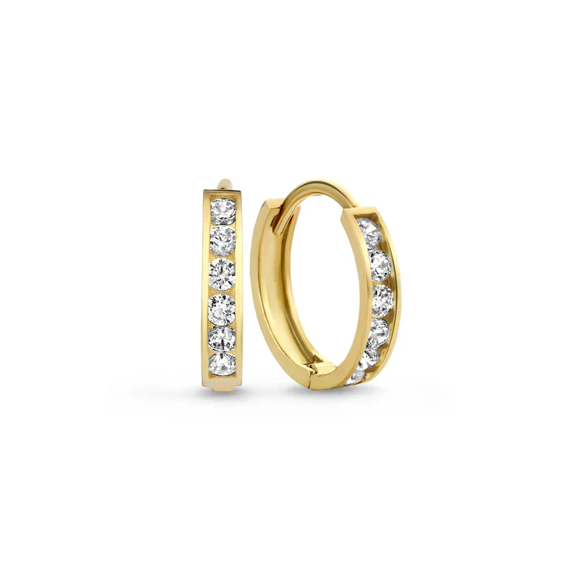 Dara Brillane Stone Earrings Set | Gold 14k - Image 6