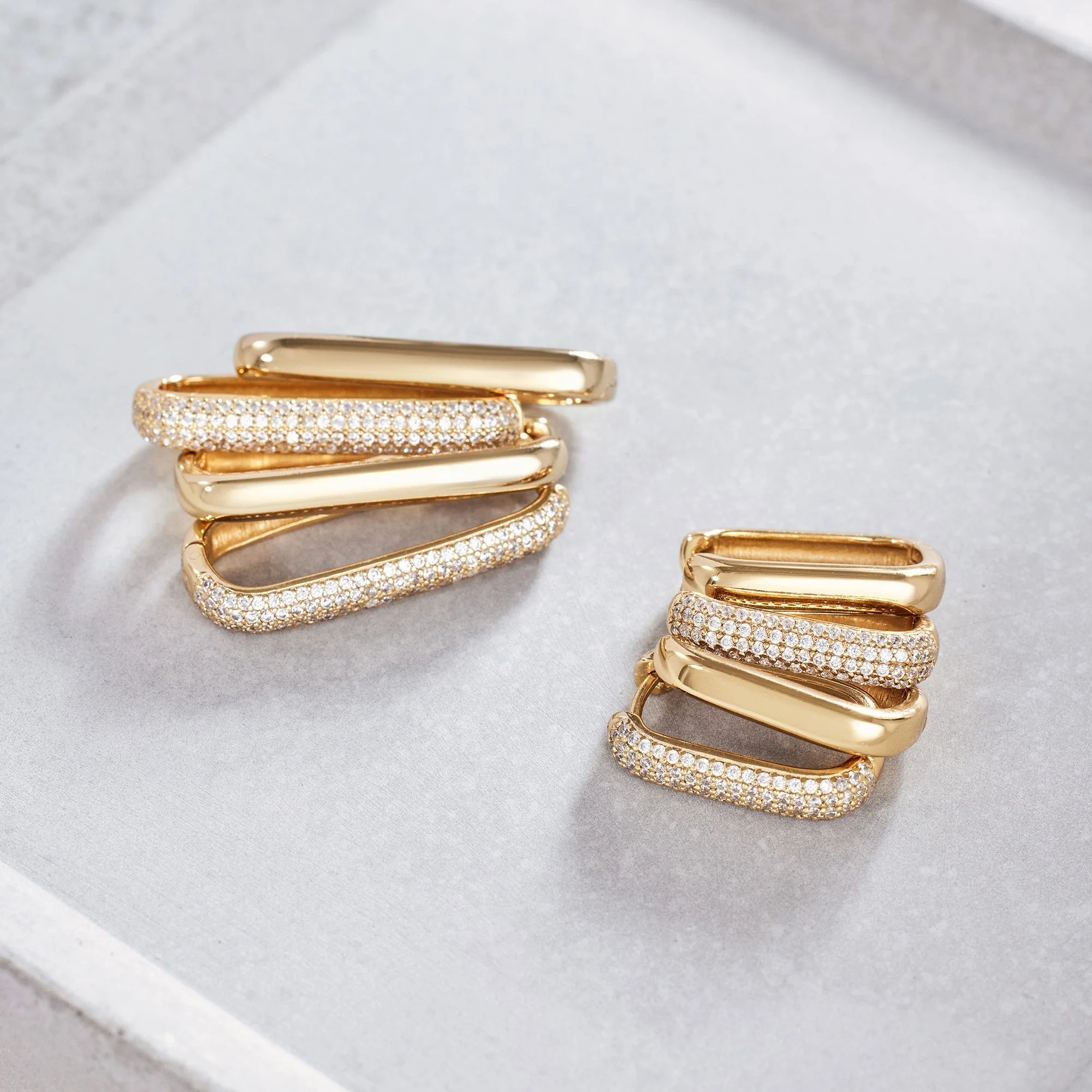 Icon Pavé Hoops | White Gold 18k - Image 4