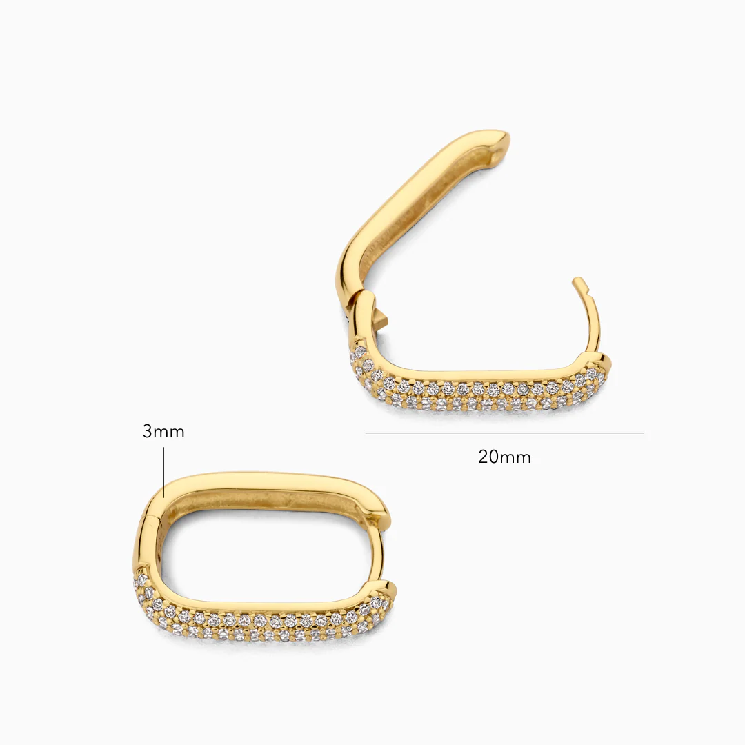 Icon Pavé Hoops | White Gold 18k - Image 5
