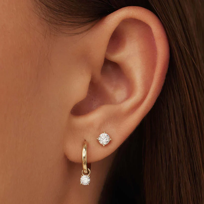Larmes de Lune Stone Earrings Set | Gold 14k - Image 3