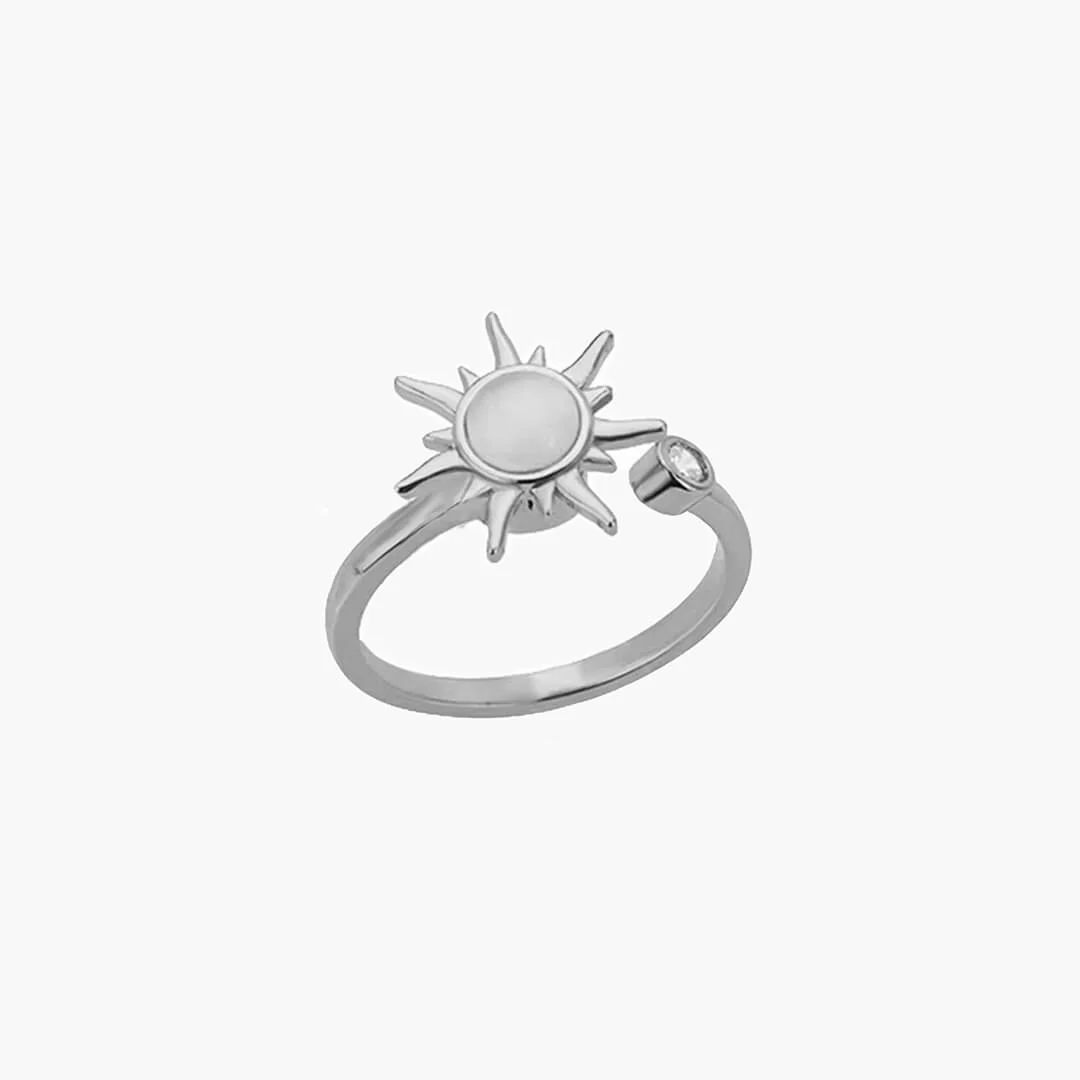 Sun Anxiety Spinner Ring Gold Plated - Image 3